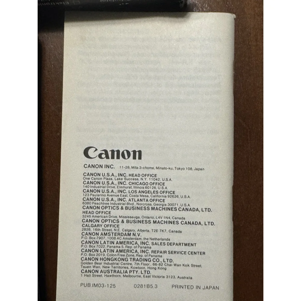 Vintage Canon Card Multi FC-82 Metric Conversion Display Mode Power/Memory Mode